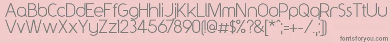 Y2kNeophyte Font – Gray Fonts on Pink Background