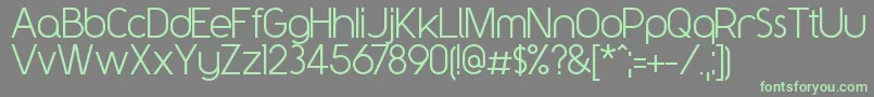 Y2kNeophyte Font – Green Fonts on Gray Background