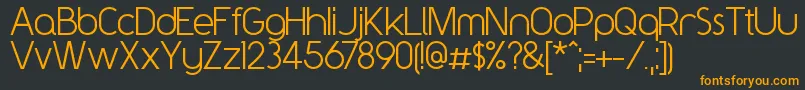 Y2kNeophyte Font – Orange Fonts on Black Background