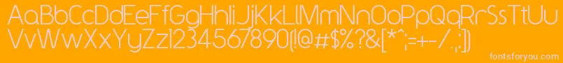 Y2kNeophyte Font – Pink Fonts on Orange Background