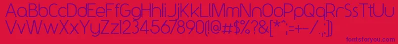 Y2kNeophyte Font – Purple Fonts on Red Background