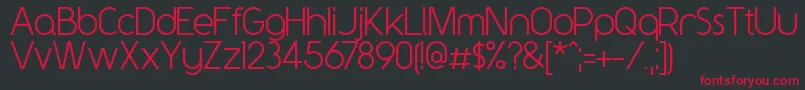 Y2kNeophyte Font – Red Fonts on Black Background