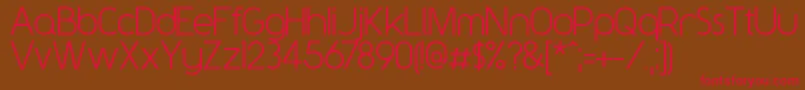 Y2kNeophyte Font – Red Fonts on Brown Background