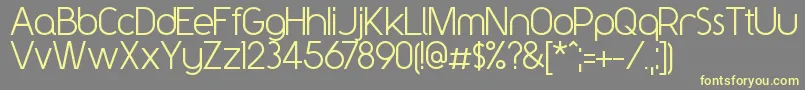 Y2kNeophyte Font – Yellow Fonts on Gray Background