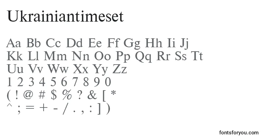 Ukrainiantimeset Font – alphabet, numbers, special characters