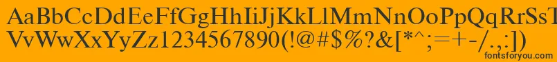 Ukrainiantimeset Font – Black Fonts on Orange Background