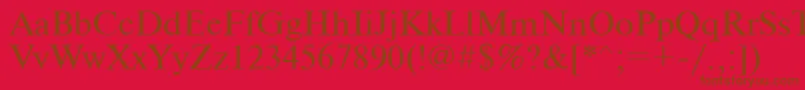 Ukrainiantimeset Font – Brown Fonts on Red Background