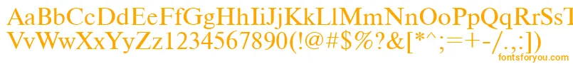 Ukrainiantimeset Font – Orange Fonts on White Background