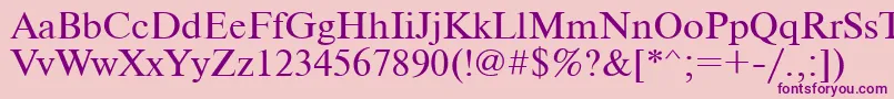 fuente Ukrainiantimeset – Fuentes Moradas Sobre Fondo Rosa