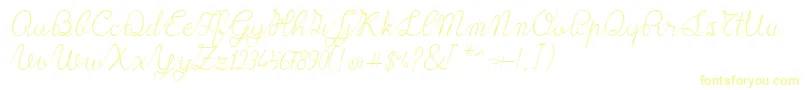 Lace1.0-Schriftart – Gelbe Schriften