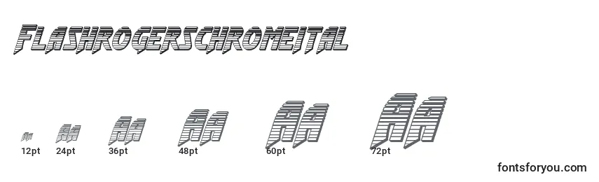 Размеры шрифта Flashrogerschromeital