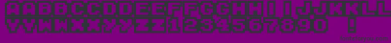 M04FatalFury Font – Black Fonts on Purple Background