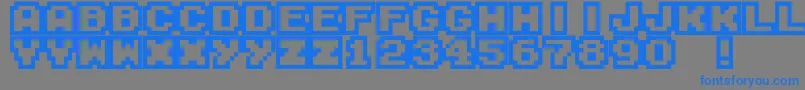 M04FatalFury Font – Blue Fonts on Gray Background