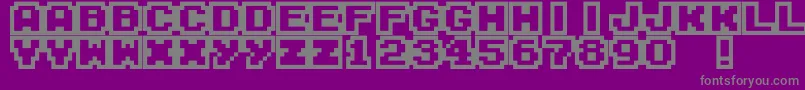 M04FatalFury Font – Gray Fonts on Purple Background