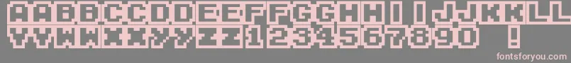 M04FatalFury Font – Pink Fonts on Gray Background