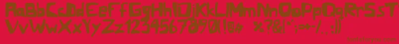 Шрифт Mafla – коричневые шрифты на красном фоне