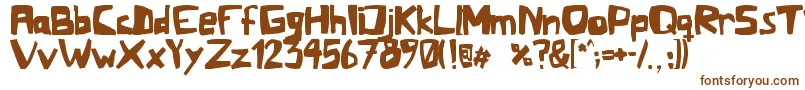 Mafla Font – Brown Fonts on White Background