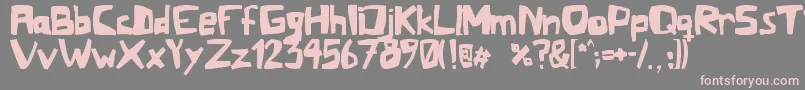 Mafla Font – Pink Fonts on Gray Background