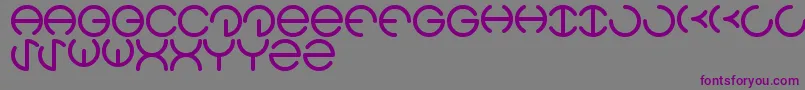 HeatherThomas-fontti – violetit fontit harmaalla taustalla