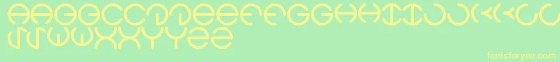 HeatherThomas Font – Yellow Fonts on Green Background