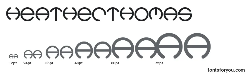 HeatherThomas Font Sizes