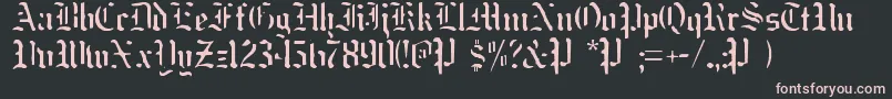 NakedMonk Font – Pink Fonts on Black Background
