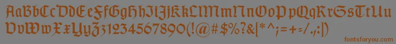 En savoir plus sur la police Gotischc Police Gotischc – polices brunes sur fond gris
