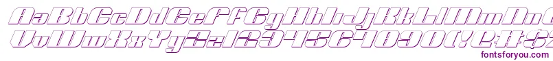 NoloContendreShadowItalic Font – Purple Fonts on White Background