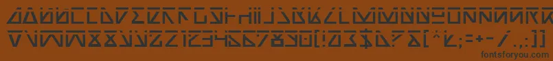 NickTurboLaser Font – Black Fonts on Brown Background