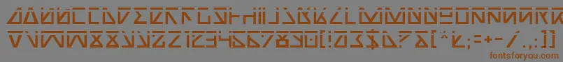 NickTurboLaser Font – Brown Fonts on Gray Background