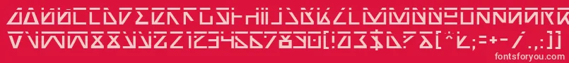 フォントNickTurboLaser – 赤い背景にピンクのフォント