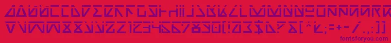 NickTurboLaser Font – Purple Fonts on Red Background