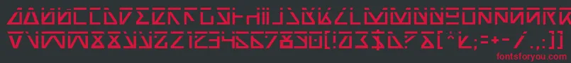 NickTurboLaser Font – Red Fonts on Black Background