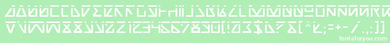 NickTurboLaser Font – White Fonts on Green Background