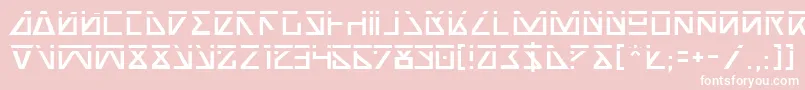NickTurboLaser-Schriftart – Weiße Schriften auf rosa Hintergrund