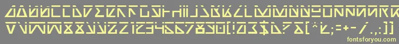 NickTurboLaser-fontti – keltaiset fontit harmaalla taustalla