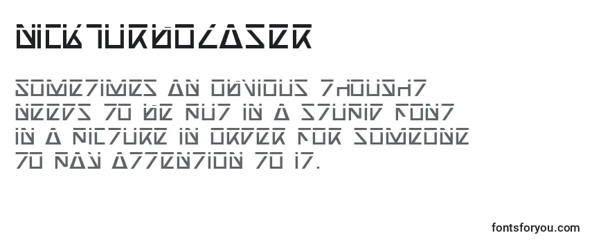 NickTurboLaser Font