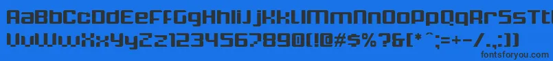 KrunchBold Font – Black Fonts on Blue Background