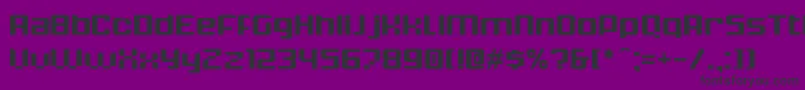 フォントKrunchBold – 紫の背景に黒い文字