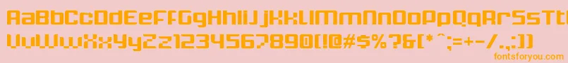 KrunchBold Font – Orange Fonts on Pink Background