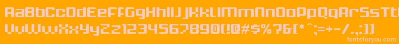 KrunchBold Font – Pink Fonts on Orange Background