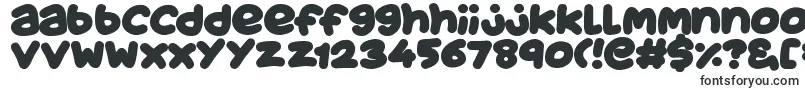 Czcionka JuicyFruityPlain – kroje pisma w dużych rozmiarach