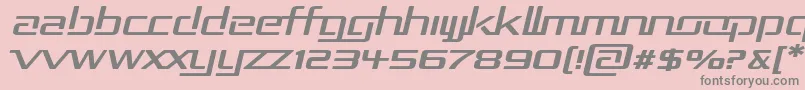 RepublikaIiExpItalic Font – Gray Fonts on Pink Background