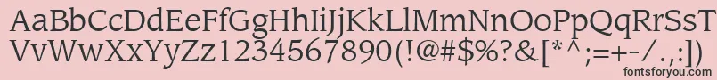 AdvisorSsi Font – Black Fonts on Pink Background