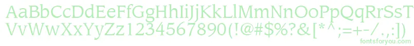 AdvisorSsi Font – Green Fonts on White Background