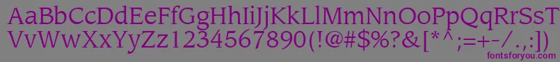 AdvisorSsi Font – Purple Fonts on Gray Background