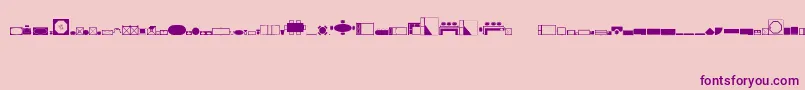 Home ffy Font – Purple Fonts on Pink Background