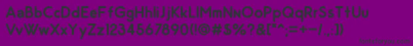 Шрифт OdinRoundedBold – чёрные шрифты на фиолетовом фоне