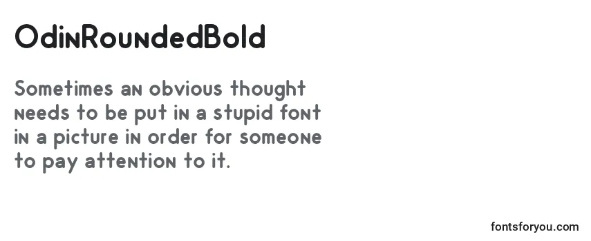 OdinRoundedBold-fontti