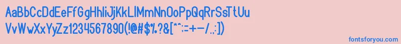 Подробнее о шрифте Bookmark Шрифт Bookmark – синие шрифты на розовом фоне